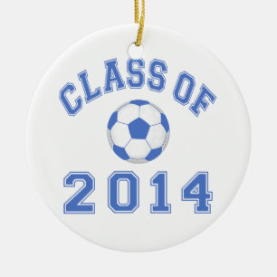 Ornamento De Cerâmica Classe do futebol 2014 - azul