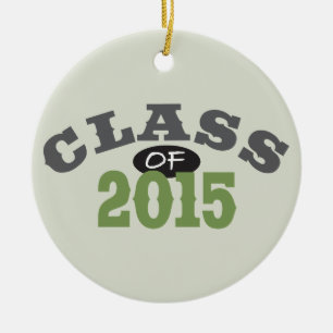 Ornamento De Cerâmica Classe do verde 2015