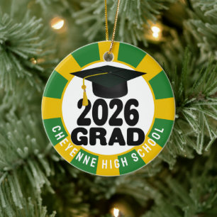 Ornamento De Cerâmica Classe Negrito de Graduação de Foto 2026