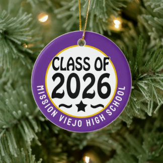 Ornamento De Cerâmica Classe Star de Graduação de Foto 2026