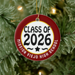 Ornamento De Cerâmica Classe Star de Graduação de Foto 2026