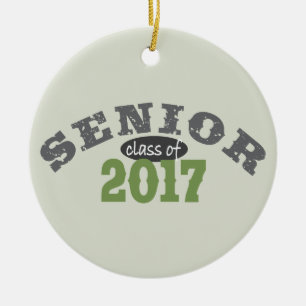 Ornamento De Cerâmica Classe superior do verde 2017