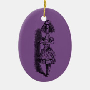 Ornamento De Cerâmica Clássico Alice no País das Maravilhas