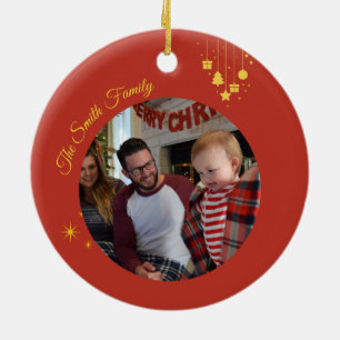 Ornamento De Cerâmica Clássico Feliz Natal