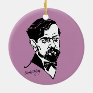 Ornamento De Cerâmica Claude Debussy