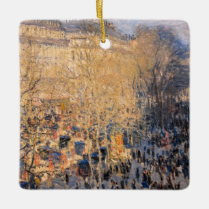Ornamento De Cerâmica Claude Monet - Boulevard des Capucines em Paris