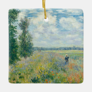 Ornamento De Cerâmica Claude Monet - Campos de Papoulas perto de Argente