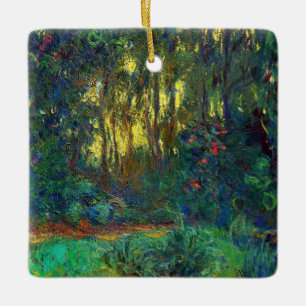 Ornamento De Cerâmica Claude Monet - Canto de uma Lagoa com Nenúfares
