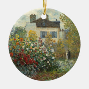 Ornamento De Cerâmica Claude Monet o jardim do artista em Argenteuil