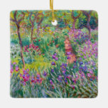 Ornamento De Cerâmica Claude Monet - O Jardim Íris de Giverny<br><div class="desc">Jardim Íris em Giverny / Jardim do Artista em Giverny - Claude Monet,  1899-1900</div>
