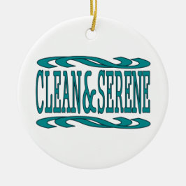 Ornamento De Cerâmica Clean and Serene Inspirational Recovery Quote