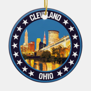 Ornamento De Cerâmica Cleveland