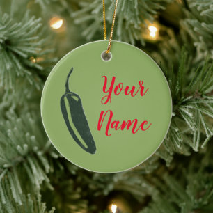 Ornamento De Cerâmica CLIENTE DE Pimenta HOT & SPICY Jalapeño Chile