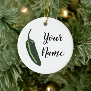Ornamento De Cerâmica CLIENTE DE Pimenta HOT & SPICY Jalapeño Chile