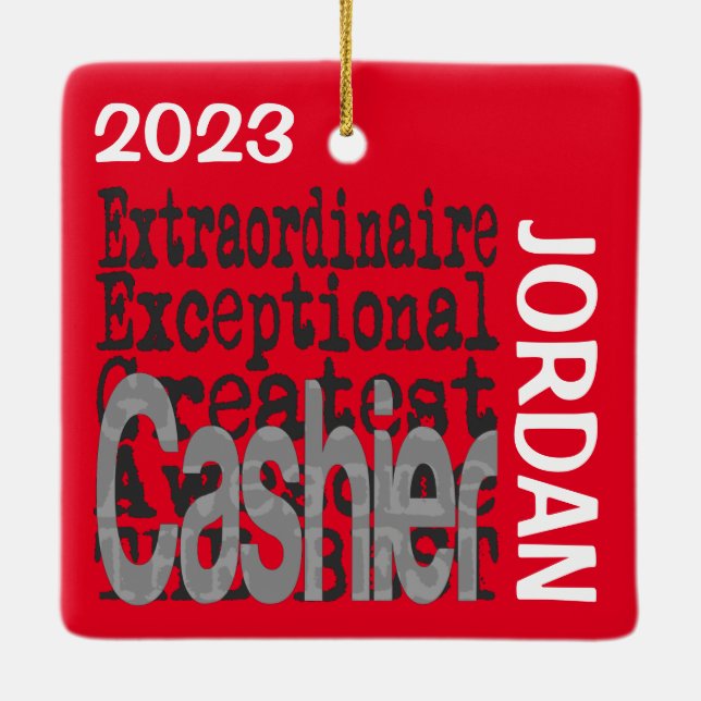 Ornamento De Cerâmica CLIENTE Extraordinário de Caixa (Verso)