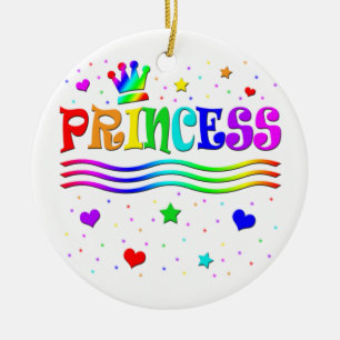 Ornamento De Cerâmica Clipart de desenho animado fofo Coroa de Princesa 