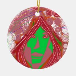 Ornamento De Cerâmica Clown Steampunk