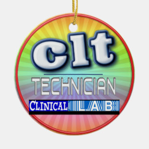 ORNAMENTO DE CERÂMICA CLT LOGO - TÉCNICO DE LABORATÓRIO CLÍNICO