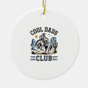 Ornamento De Cerâmica Clube de Pais Legais Design de Camisa Western Vint