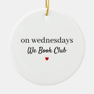 Ornamento De Cerâmica Clube do Livro, Presente Divertido para Grupo de L