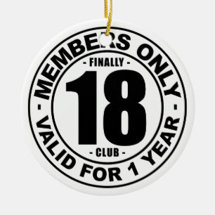Ornamento De Cerâmica Clube finalmente 18