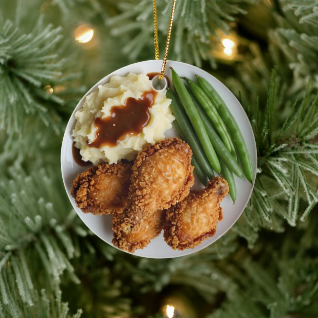 Ornamento De Cerâmica Cluck Yeah, It's Christmas! Funny Chicken Pun (Árvore)