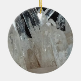 Ornamento De Cerâmica Cluster Crystal Energy Quartz