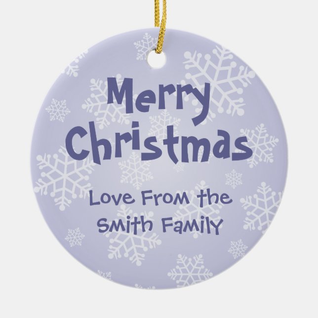 Ornamento De Cerâmica Cobaia do Natal (adicione sua própria mensagem) (Frente)