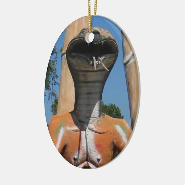 Ornamento De Cerâmica Cobra AKA Cobra Head ... Inferno budista (Esquerda)