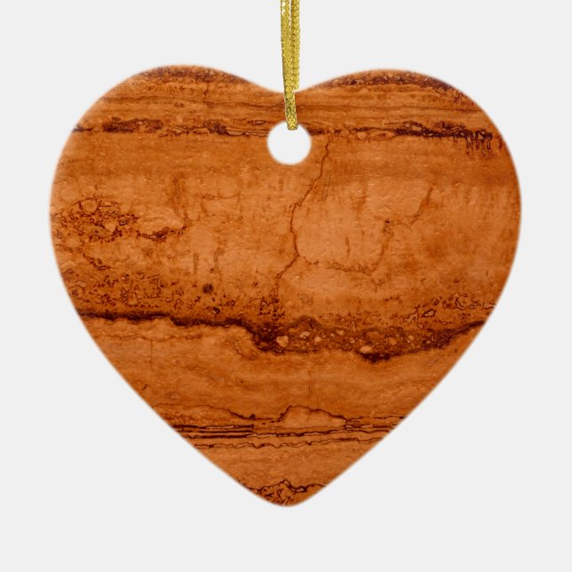 Ornamento De Cerâmica Cobre Canyon Granite, dourado âmbar Montanhas Sedo (Frente)