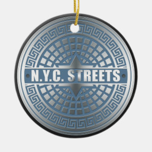 Ornamento De Cerâmica Cobrir Manhole NYC