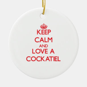Ornamento De Cerâmica Cockatiel