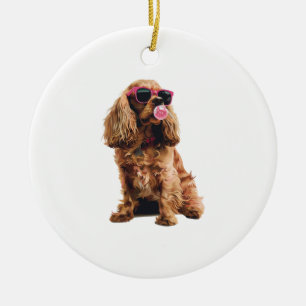 Ornamento De Cerâmica Cocker Spaniel
