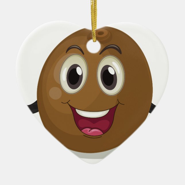 Ornamento De Cerâmica Coco (Frente)