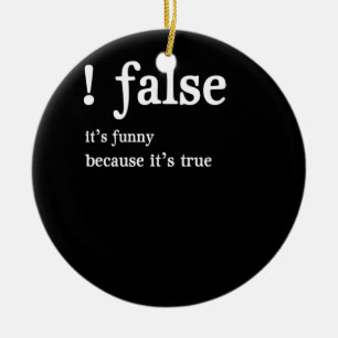 Ornamento De Cerâmica Codificação Falso Engraçado de Programação para Pr