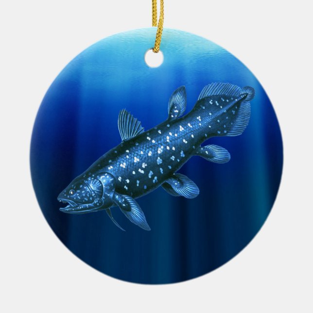 Ornamento De Cerâmica Coelacanth (Frente)