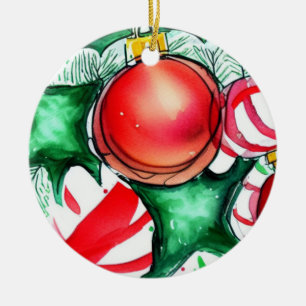 Ornamento De Cerâmica Coisas de Natal