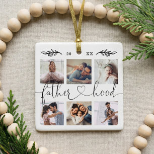 Ornamento De Cerâmica Colagem de Fotografias de Keepsasaokda Família de