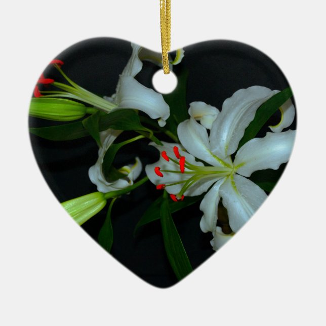 Ornamento De Cerâmica Coleção de Design e Flores irlandesas (Frente)