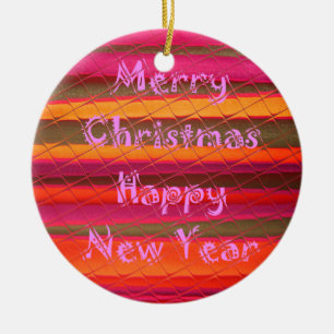 Ornamento De Cerâmica Coleção de Felizes anos novos Feliz de Natal