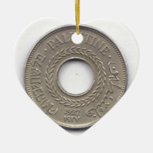 Ornamento De Cerâmica Coleção de moeda do orgulho nacional de Palestin
