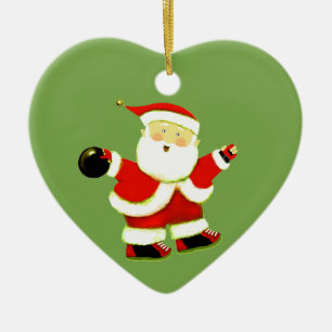 Ornamento De Cerâmica Coleção de Natal de Boliche