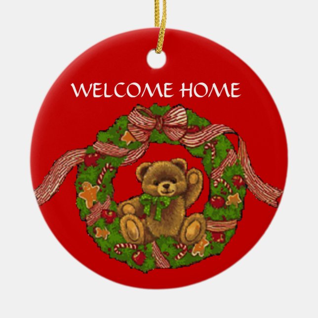 ORNAMENTO DE CERÂMICA COLEÇÃO DE NATAL DE SUZANNE ELIZABETH (Frente)