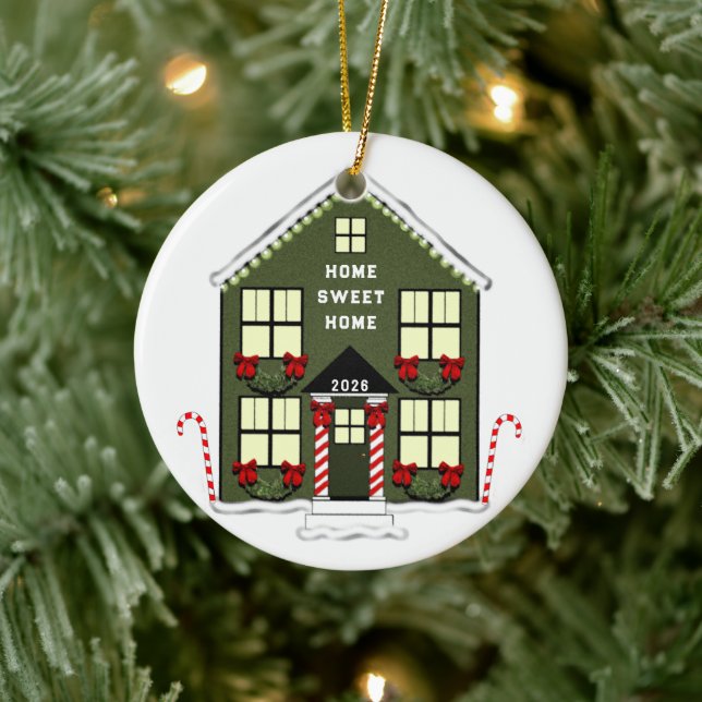 Ornamento De Cerâmica Coleção de Natal para Casa Nova (Árvore)