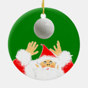 Ornamento De Cerâmica Coleção de Voleibol de Natal
