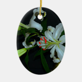 Ornamento De Cerâmica Coleção Irlandesa de Latão e Flores