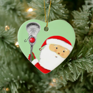 Ornamento De Cerâmica Colecionável de Natal de Lacrosse