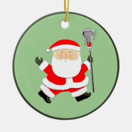 Ornamento De Cerâmica Colecionável de Natal de Lacrosse