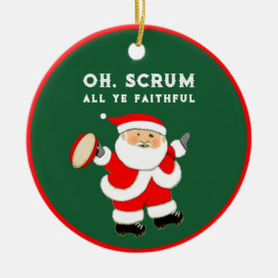 Ornamento De Cerâmica Colecionável Personalizado de Rugby 2023