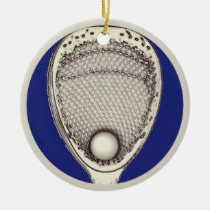 Ornamento De Cerâmica Coletivo Personalizado Lacrosse Goalie 2024